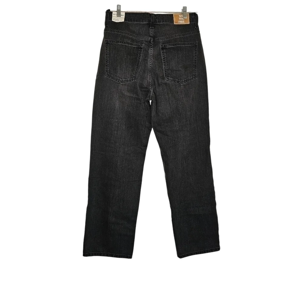 FREE PEOPLE Pacifica Straight Leg Jeans in Worn Black•Size 31•NWT - Picture 15 of 15